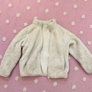 Uniqlo Kids Off white Fleece Jacket